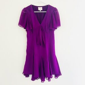 Cinq à Sept Purple Mini Dress